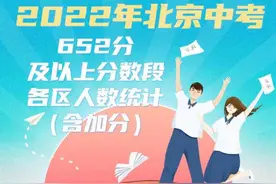 成绩出炉！今年北京中考各区高分段人数统计，一图读懂图片