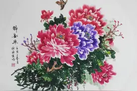 花开富贵(国画)图片