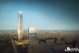 370米西安“第二高”：万达ONE超高地标开建图片