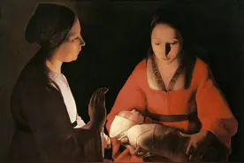 “衍”看丨60件精选西方艺术品：拉图尔《新生儿》（34）图片