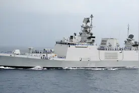 性能超054A！印度海军开启下饺子模式，第6艘神盾护卫舰成功下水图片