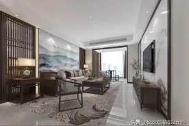 看设计师如何利用空调机位把房子扩大4㎡，长沙108平米新中式设计图片