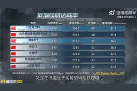 为磷酸铁锂正名！数十款电动车高寒续航实测：比亚迪汉EV勇夺第一图片