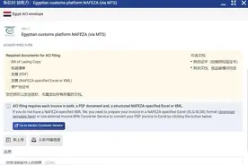 埃及出口新政ACID，CARGOX平台实际操作注意事项图片