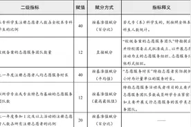 《高校志愿服务指标体系（试行）》全文发布图片