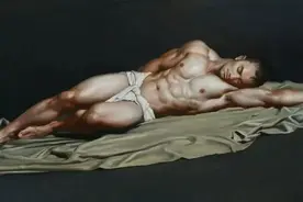 陈丹青称赞他画的男性人体油画：具有内涵与主见图片