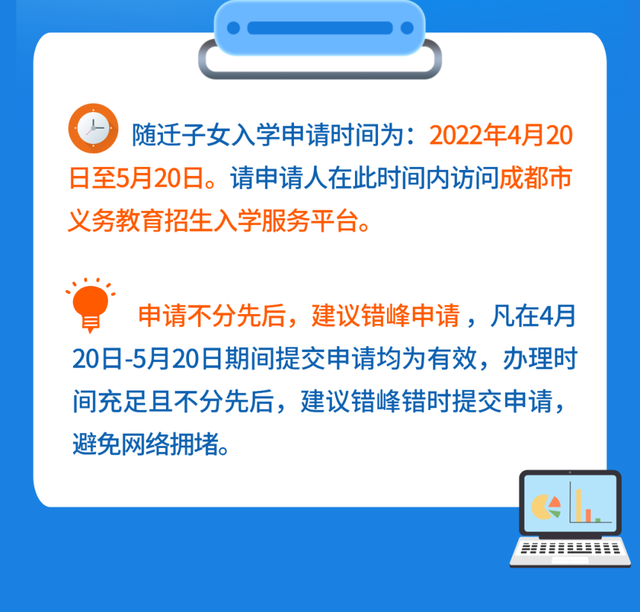 一图看懂成都随迁子女入学办理流程