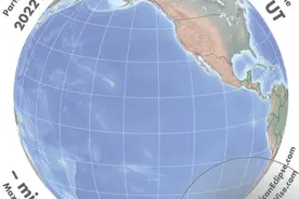请定好闹钟！2022年的日偏食来啦！南半球地区可见图片