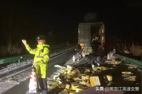 黑龙江：交警昼夜坚守，确保通行安全！图片