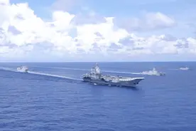 美军在黄海闹事，中国根本不接招，山东舰带队向东，直插美军后方图片