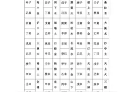 传统文化的纳音五行图片