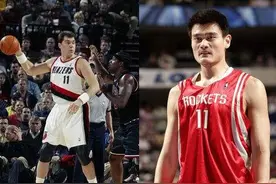 姚明与偶像萨博尼斯交手4次，看完对比，萨博尼斯还是更胜一筹图片