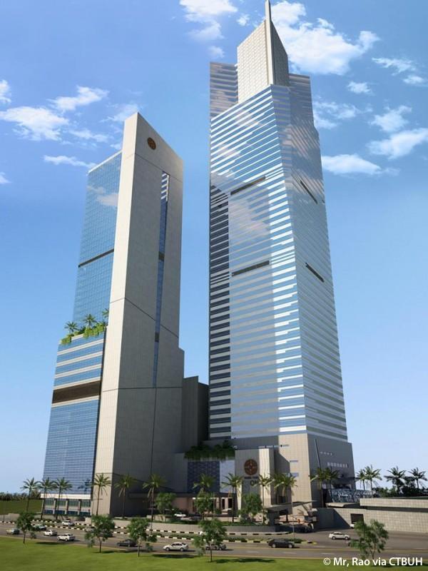 项目高度:273米项目楼层:62层项目位于巴基斯坦第一大城市卡拉奇,这是