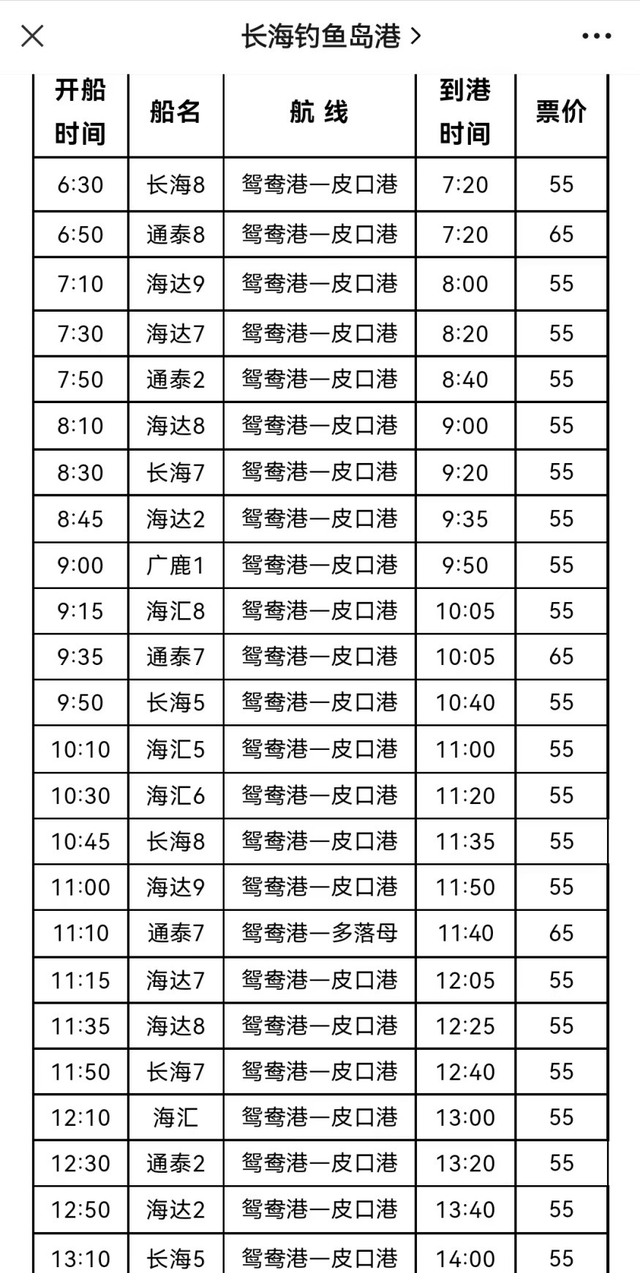 大连长海县大长山岛自驾旅游攻略暨游后总结