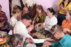 哈哈和莎莎爱情终修正果，订婚仪式很热闹！老胡成就一桩跨国婚姻图片