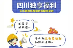 四川专属！丰水期来了，你家返了多少电费？图片