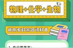 广东：物理/化学/生物选科组合图片