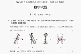 高考数学史上的争议！03年江苏卷是最难的么？与84和03全国卷比呢图片