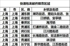 中国邮政10月27日最新全国快递停发区域图片