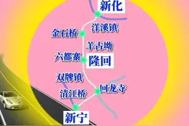 湖南省新建新新高速公路，从新化起经羊古坳、双牌等镇至新宁县止图片