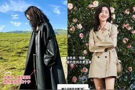 风衣如何穿出又飒又靓的高瘦感？衣服的长短和松紧才是取胜的关键图片