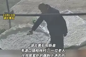 75岁老人向邻居晾晒的藕粉喷洒农药，律师：高龄不是免死金牌图片