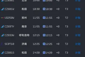 11月25日乌鲁木齐地窝堡机场、乌鲁木齐站离乌航班与列车相关信息图片