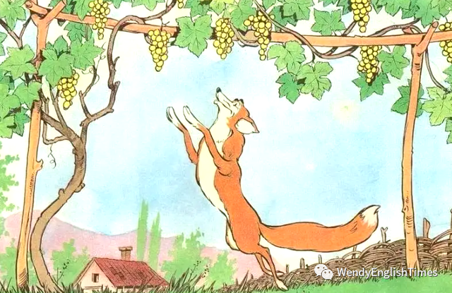 英文寓言故事（英文讲寓言故事狐狸和葡萄 The Fox and The Grapes）
