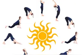 瑜伽体位法，初级拜日式，身体灵动化无形图片