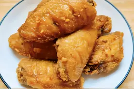 油炸蒜香鸡翅中详细比例做法图片