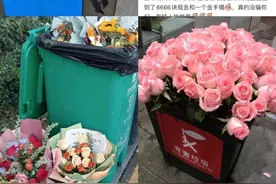 情人节的垃圾桶边，长满了等着捡漏的单身狗图片