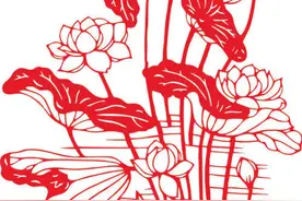 盛夏，最美莲花开，分享美丽的莲花剪纸图片