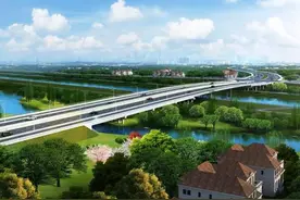 扬子津路西延跨润扬河大桥新建工程有新进展图片
