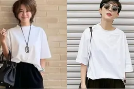 “T恤+小黑裤”太老气了，建议45+女人学学这位妈妈，优雅又年轻图片