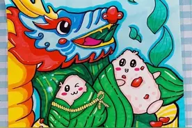 端午节手抄报+主题儿童画57张，收藏准备绘画不慌张！图片