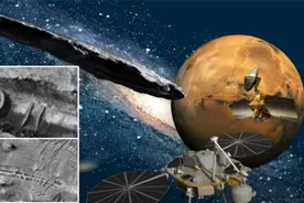 NASA拍摄的火星上的外星飞船坠毁照片有着神秘的背景图片