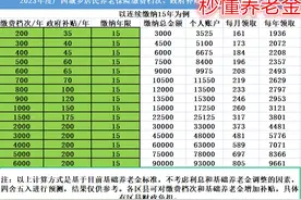 2023年度广西城乡居民养老保险缴费档次，补贴标准，待遇领取图片