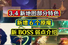 原神：3.4新地图，6种新原魔登场，新BOSS弱点曝光图片
