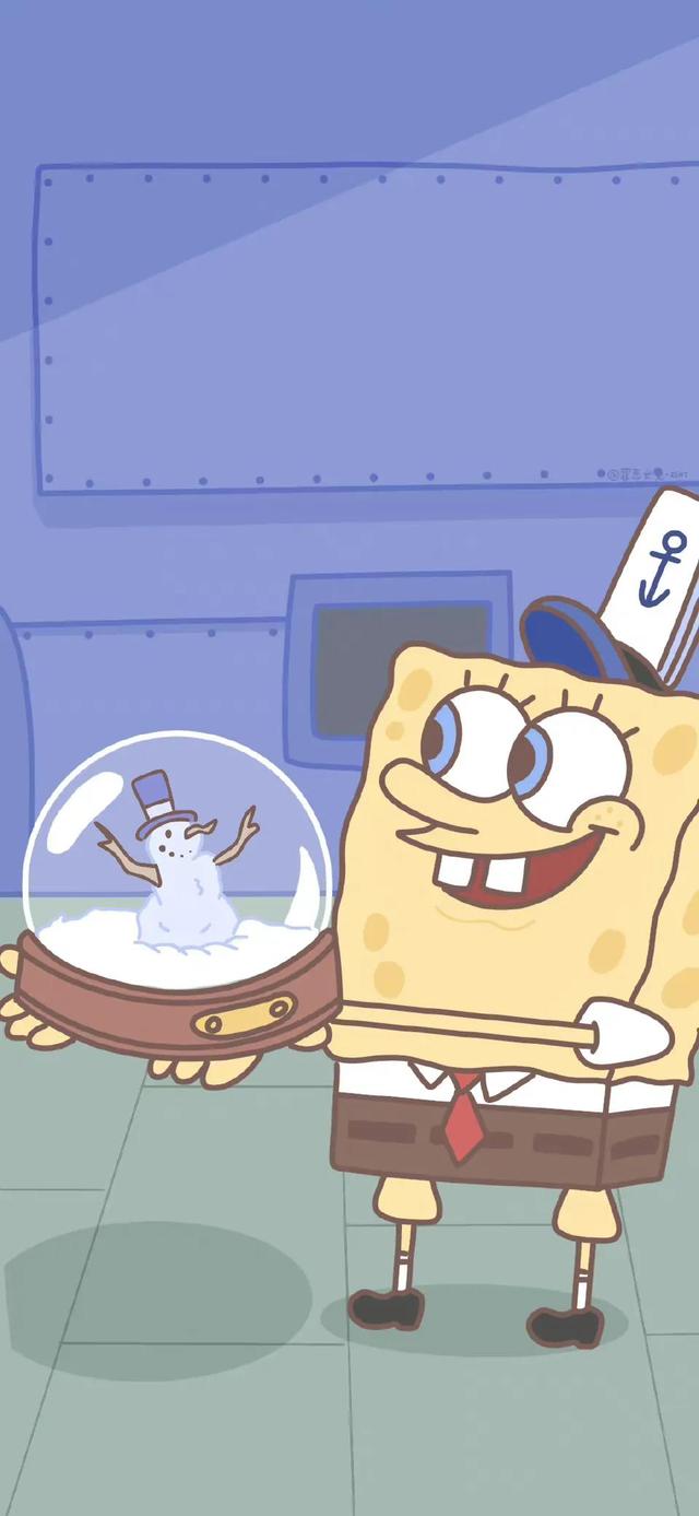 海绵宝宝手机壁纸全面屏/是谁住在深海的大菠萝里