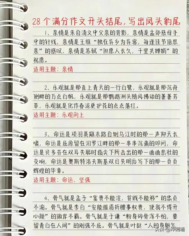 唯美有深度的作文开头（惊艳了岁月的神仙作文开头结尾）