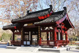 石家庄明珠公园提升改造完成，新建了汉唐风格古建筑图片