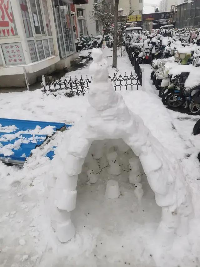 大郑州堆雪人内卷严重，哪个是金奖？全河南的雪人都在这里了