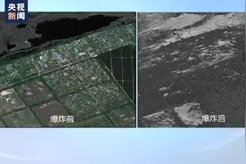 卡霍夫卡水电站大坝受损导致洪灾 灾区民众被疏散图片