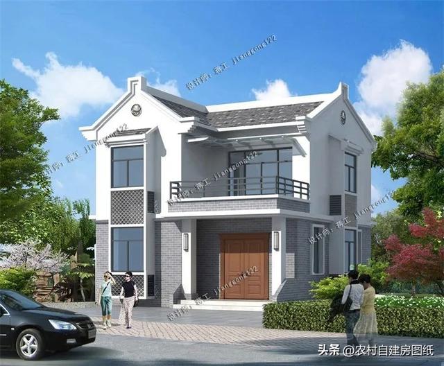 5款小户型农村别墅,别再傻傻去买房了,20万就能建个二层小别墅