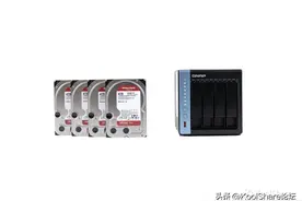 QNAP 威联通4盘位NAS TS-464C搭配WD西数红盘WD40EFZX 4TB评测图片