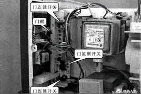 微波炉门开关组件结构及原理图片