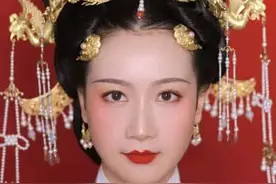 明制新娘造型图片