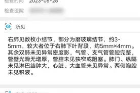 29岁的她磨玻璃结节5mm，做完手术后朋友说她草率了，切的太多了图片
