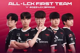 LOL：LCK春季赛常规赛最佳阵容公布，T1全队包揽最佳一阵！图片