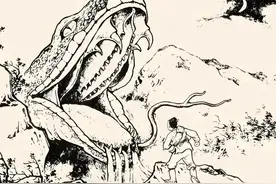 民间故事：巴蛇食象却遇傻子捣乱，化做女身报复却落得个人财两空图片